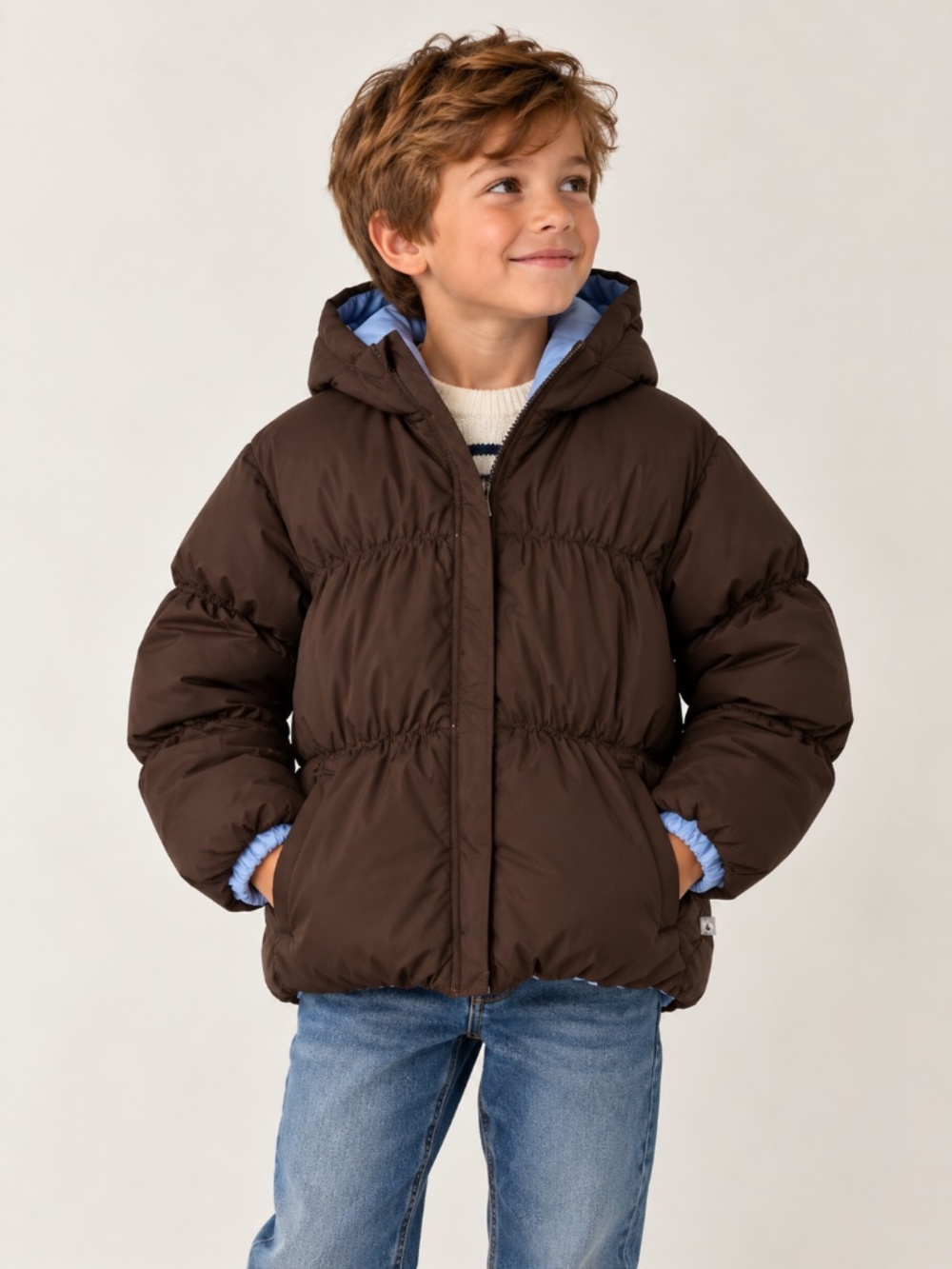 ONE KID Fully Reversible Down Puffer Jacket